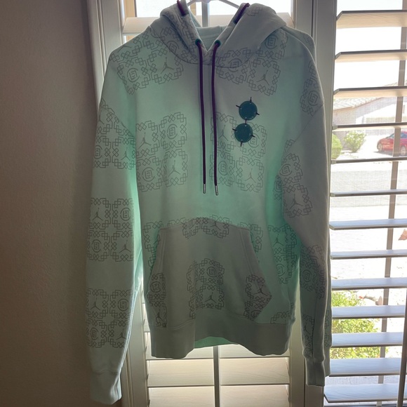 EUC Nike Jordan x CLOT Jade Fleece Hoodie - S - Picture 3 of 9